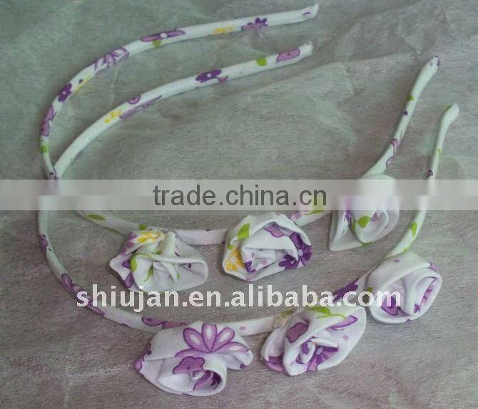 Popular fabric flower Acetate Hair Barrette