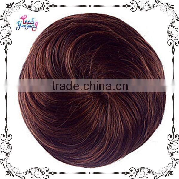 Women Straight Hairpiece Bun Hair Wig Extension