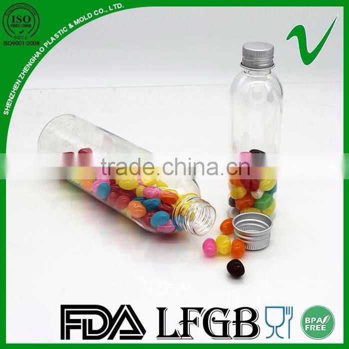 PBA free food grade empty plastic jar transparent PET by shenzhen Manufacturer