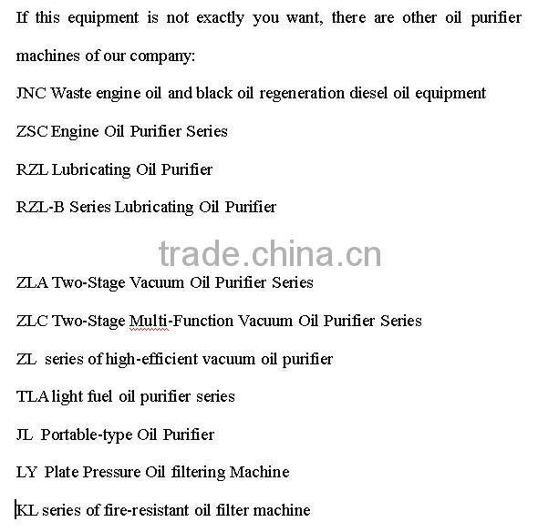 Various sizes of LY Portable Filtering & Refueling Machine Series of remove impurities of oil recycling