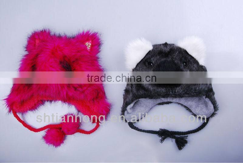 funny winter fuax fur hat