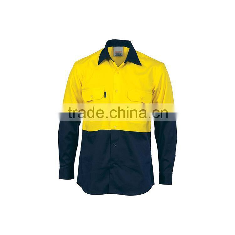 Waterproof Oil Repellent Uniform Professional Denim Work Shirt