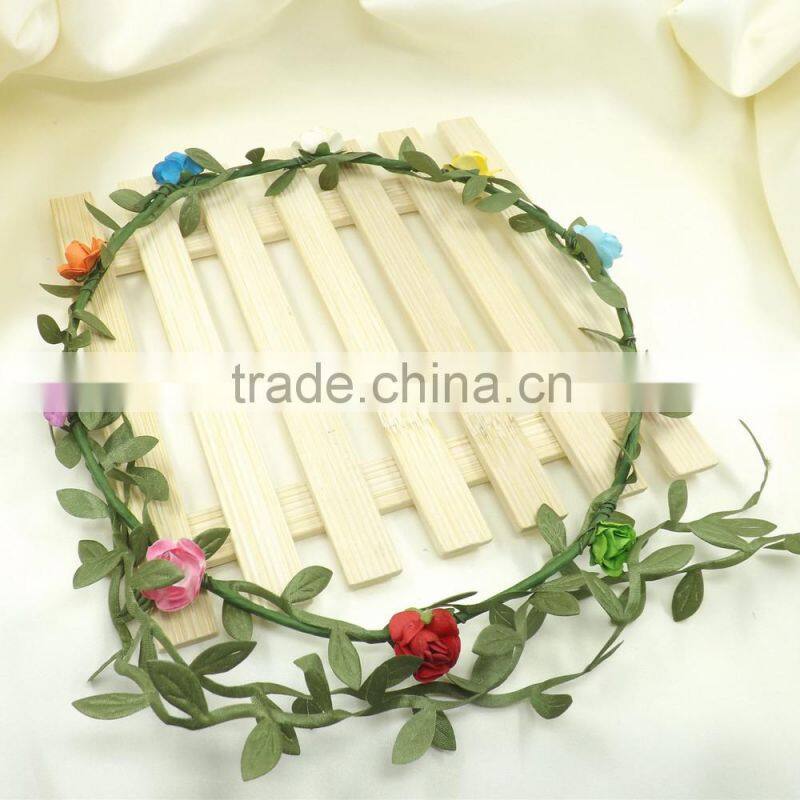 2015 Beautiful floral hairband headband, flower tiara, girls bride garland hairband