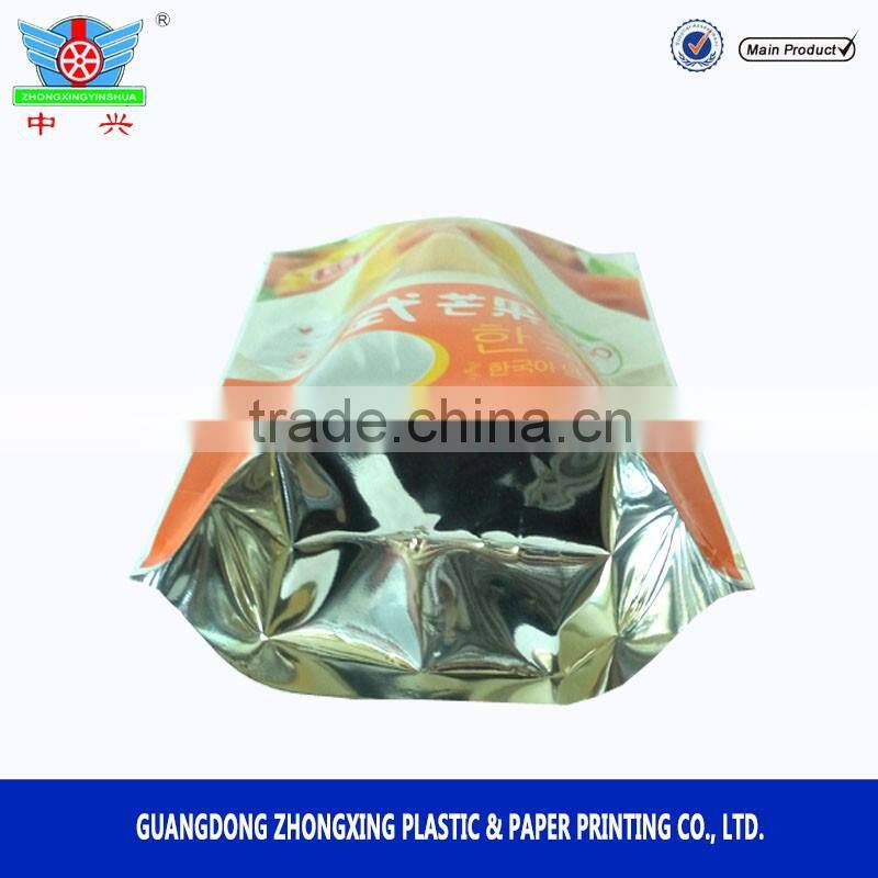 Laminated aluminum foil standing pudding packaging pouch