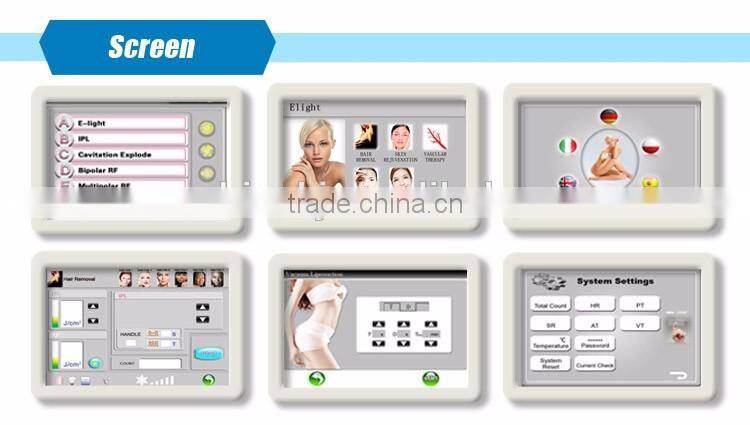 Imported lamp portable 6 in 1 elight ipl hair removal soft scar laser