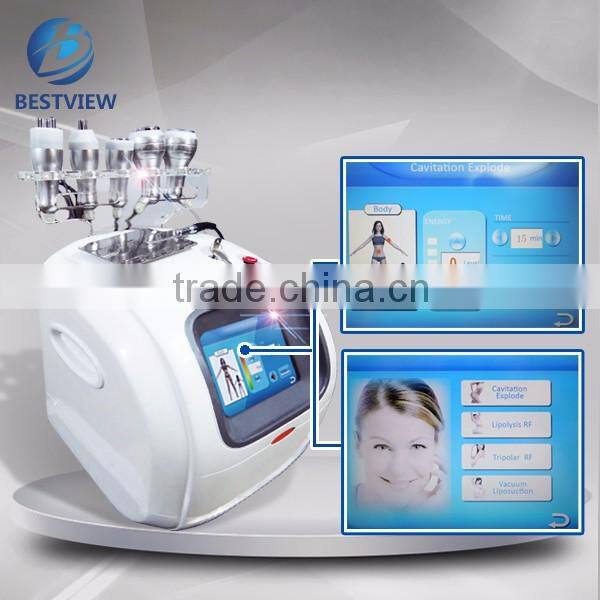 Promotion!!! CE Certification Portable ultrasonic cavitation machine/vacuum rf/ultrasonic cavitation machine