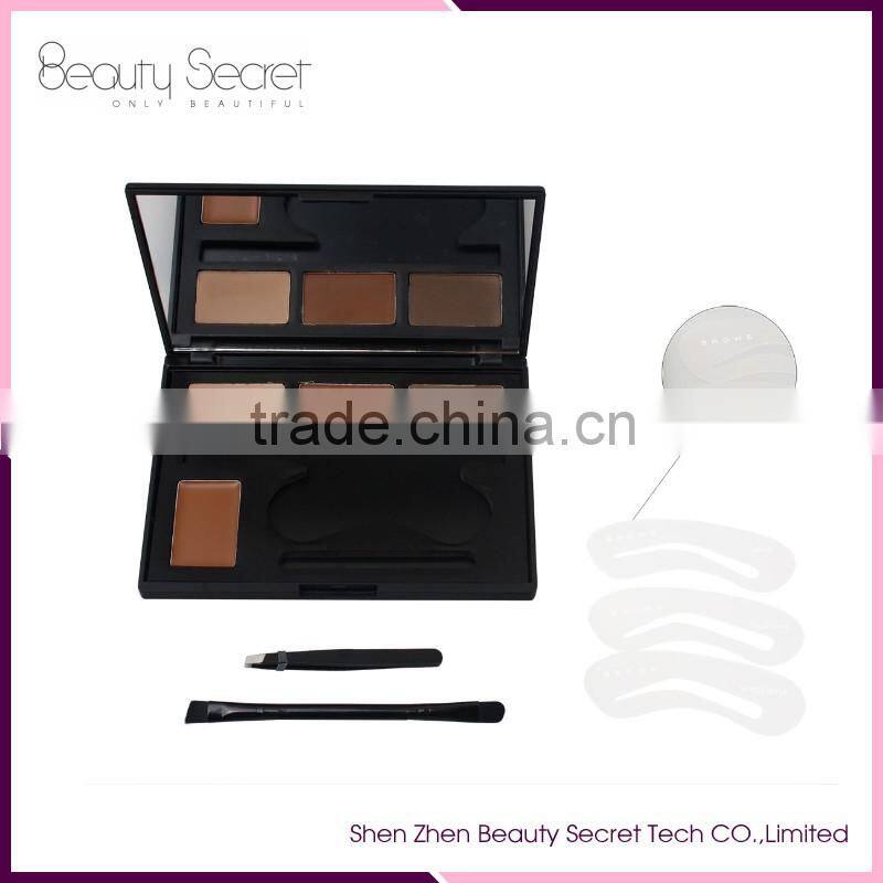 4 colors pigmented eyebrow kit private label eyebrow palette for beauty women