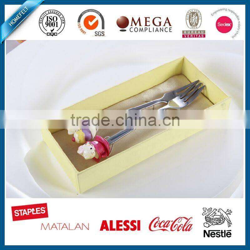 Food grade living art dinner set polyrein designed top of spoon and fork set