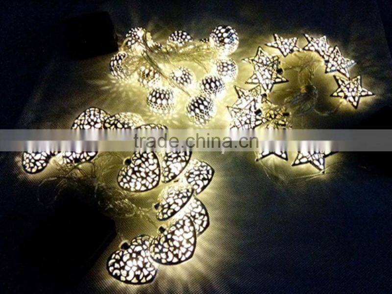 various shaped solar christmas star light