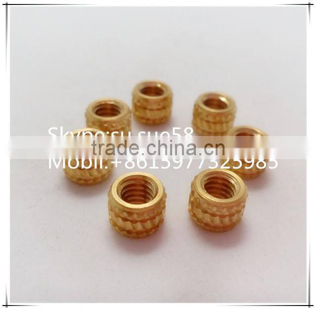 Fatory supplier brass kunrled inserts nuts