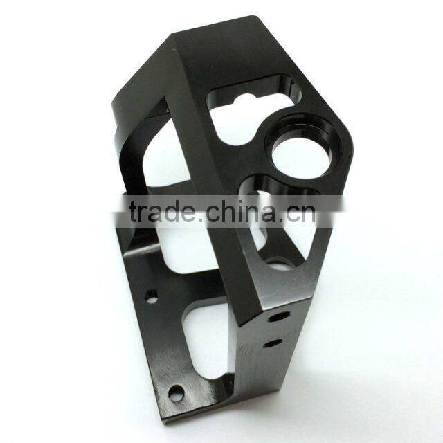Customized high precision black palting aluminum small order cnc parts