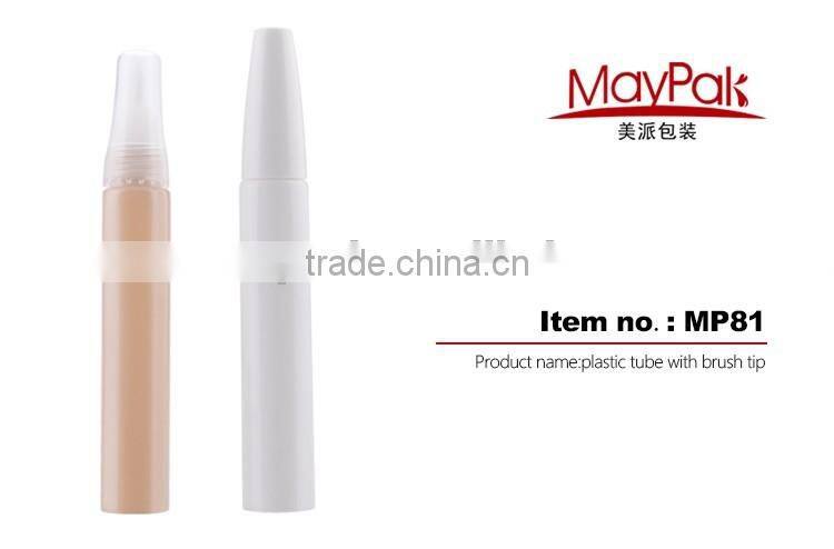 2017 hot sales plastic tube manufacturers with brush tips