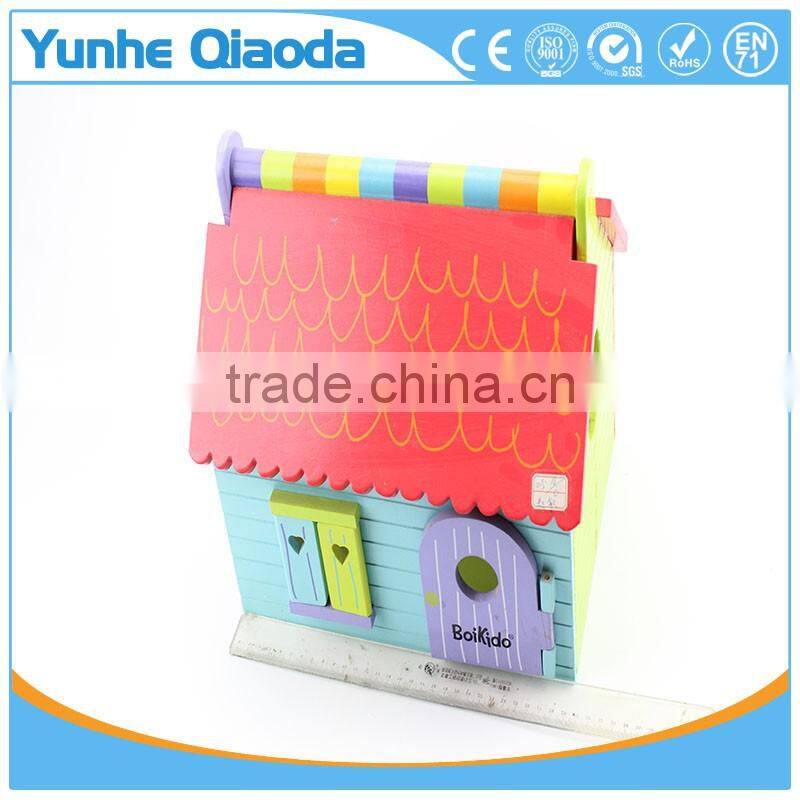 Early Learning wooden play toys house packing house toy