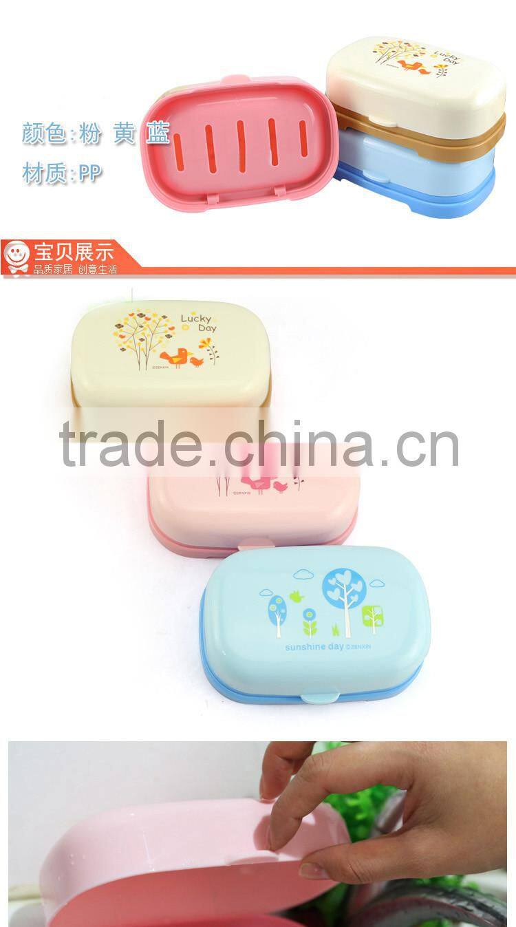 bathroom soap box cases with clamshell cover