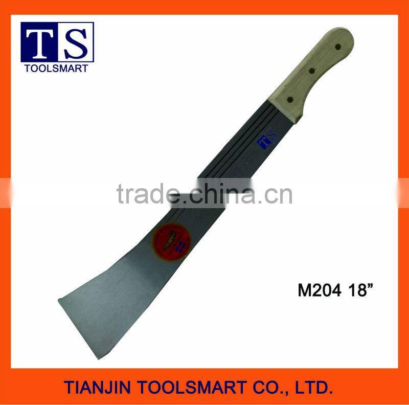 Machete Or Matchet With Wooden Or Plastic Handle