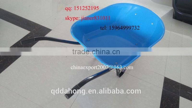 Steel Industrial Wheelbarrow with PU/Foam Wheel 4.00-8 for South America Market