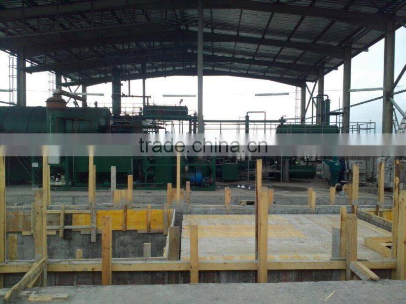 10 tons Waste Plastic Pyrolysis Plant Into FO And DO