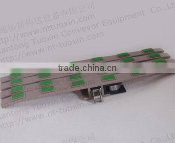 Plastic Snap-on Plate Top WIth Rubber Conveyor Chain 1873SE