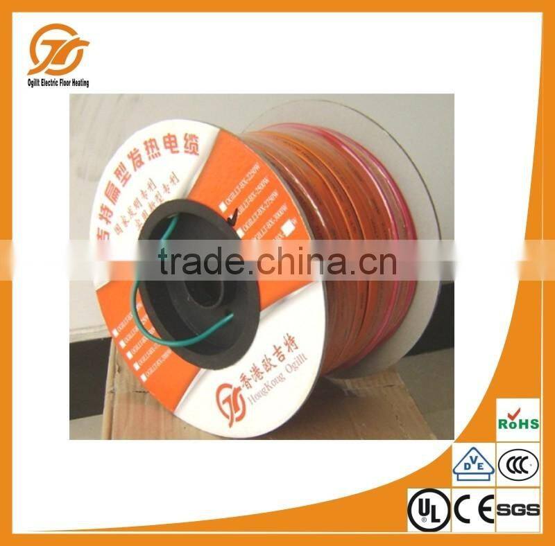 PVC outer insulation heating floor controller electric heating cable
