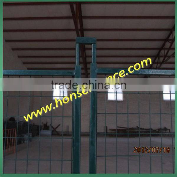 Orange Color Powder Coated Temporary Fencing For Canada Market