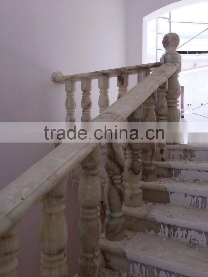 The most beautiful& best qualit BACKLIT ONYX STAIRS STEPS RISERS & BALUSTRADE