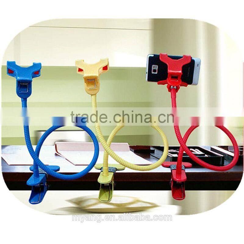 Wholesale 360 degree Retractable Metal long neck ,Hand Free lazy bed holder for ipad,Tablet holder phone clip for table