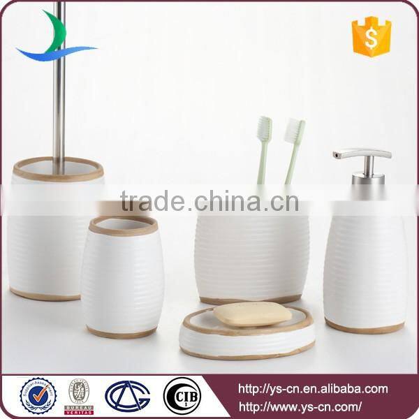Factory Directly wholesale bathroom accessory ceramic fancy lotion bottles