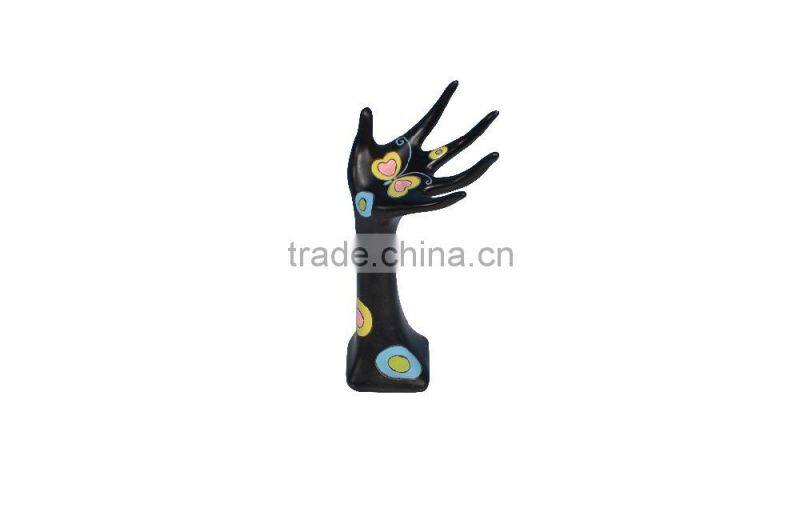 Fashion colorful modeling fiberglass hand mannequin for jewelry display