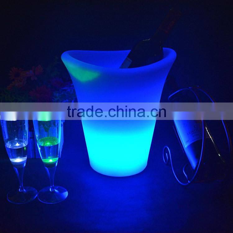 RGB led color changing ice bucket Champagne ice bucket with stand ice bucket party cooler