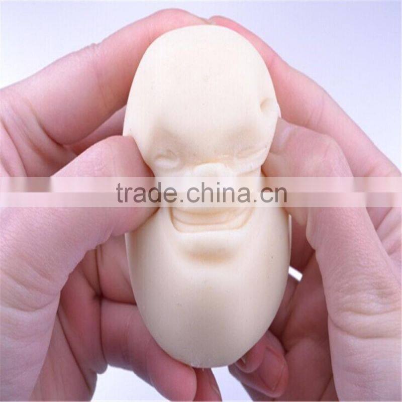 2017 new design soft material human face stress ball for release stress