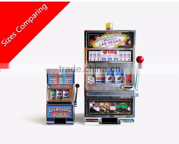 Creative Design Piggy Bank With LED Light, Multi-functional Decorative Lucky Slot Machine Design Piggy Bank With Funny Games