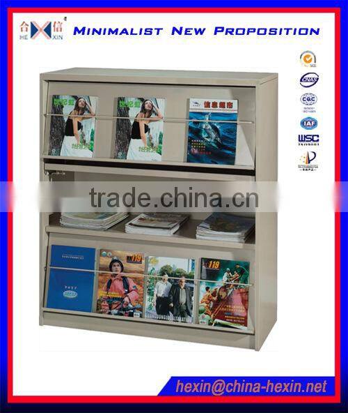 Design folded cardboard wall magazine rack