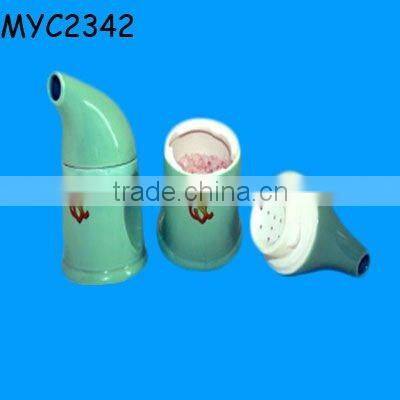 Retro style pottery salt pipe inhaler