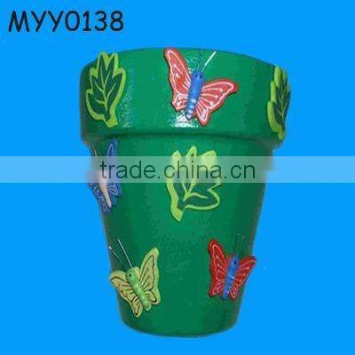 handpainted grapes flower pot stand