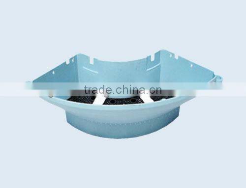 Vertical round flower pot gardening lamp post decoration