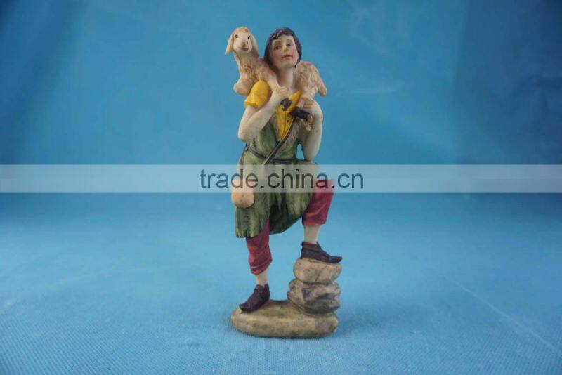 Small resin figurine about nativity story, resin nativity figurines with different design