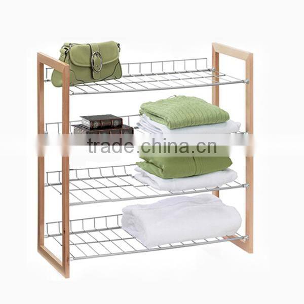 Folding Towel Rack metal wire kitchen Storage Shelf