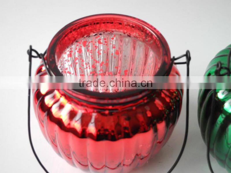 stained flagon home decoration glass jar with lifing rope