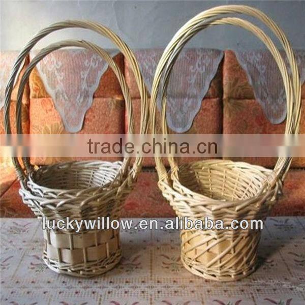 factory supply new design tall wicker gift basket empty