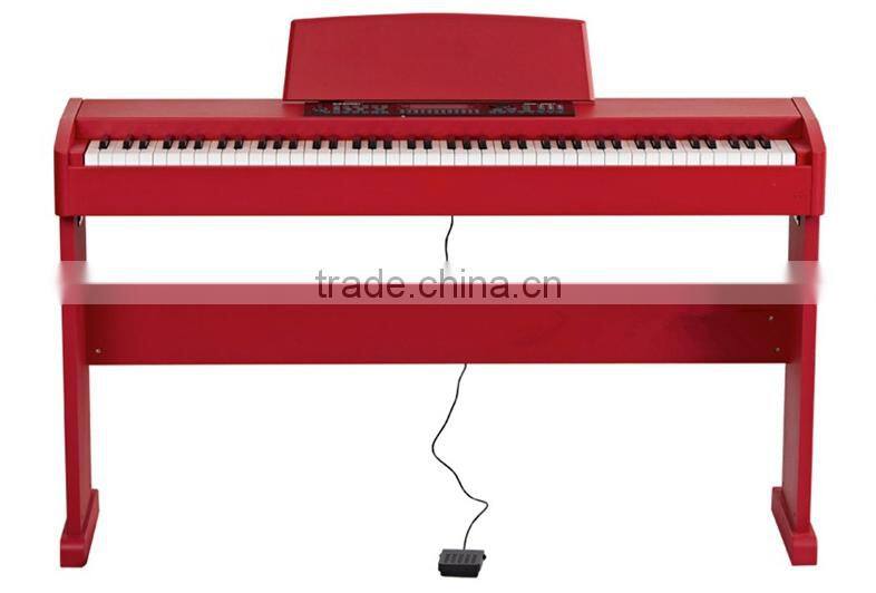 wholesale 88 key digital electric piano in red