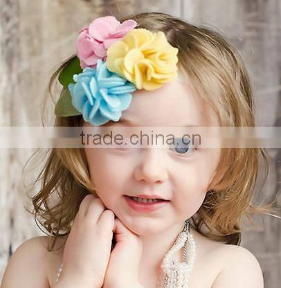 on alibaba express hot sale new products handmade eco friendly fabric decoration felt headband knitting patterns made in china