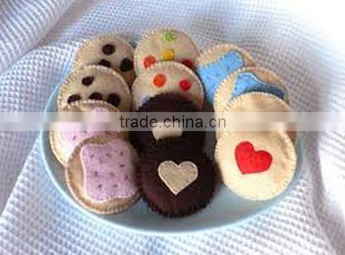 2017 hight quality party supply new products hot sale home decoration handmade promotion felt cookie model made in China