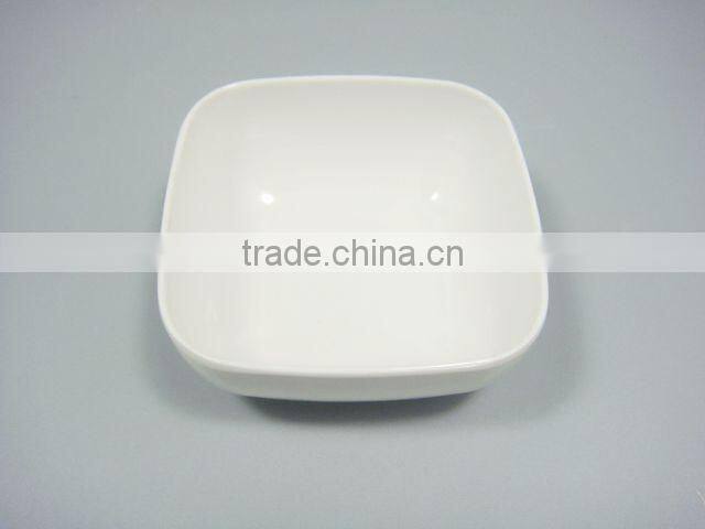 3"Unique Pure White Square Melamine Dishes
