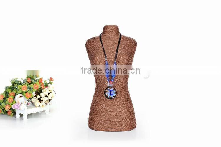 Rope jewelry display neck stands model shape