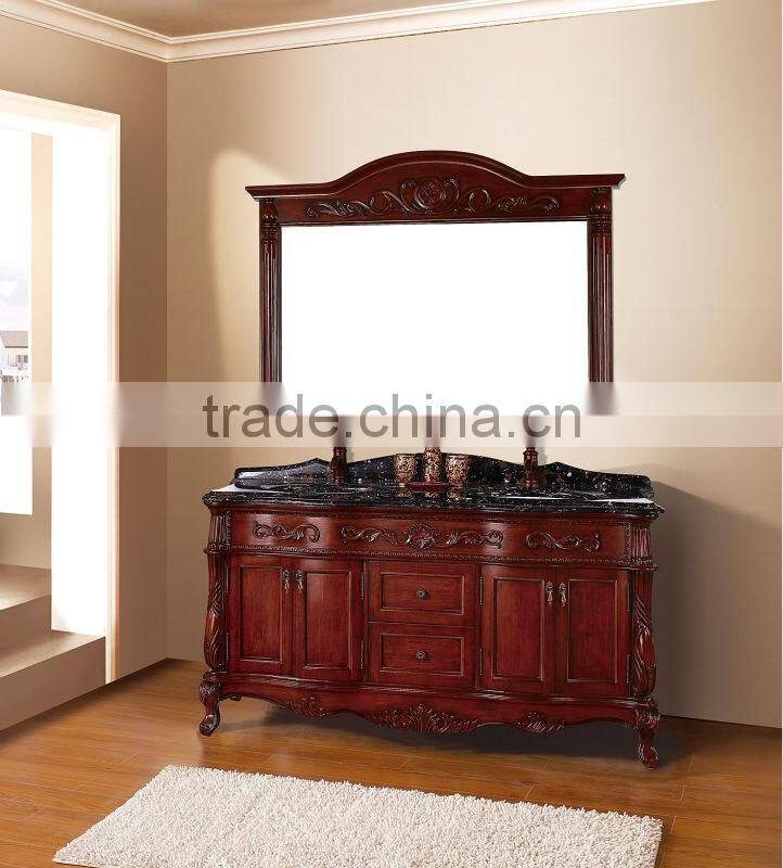 Bisini Furniture Lastest Cabinet bathroom furniture vanity unit,American wood bath vanity,Bathroom Furniture (BF08-4136)