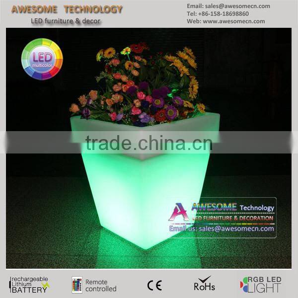 rectangular led flower pots