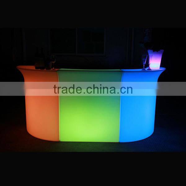 hight quality LED plastic bar counter for event or party using