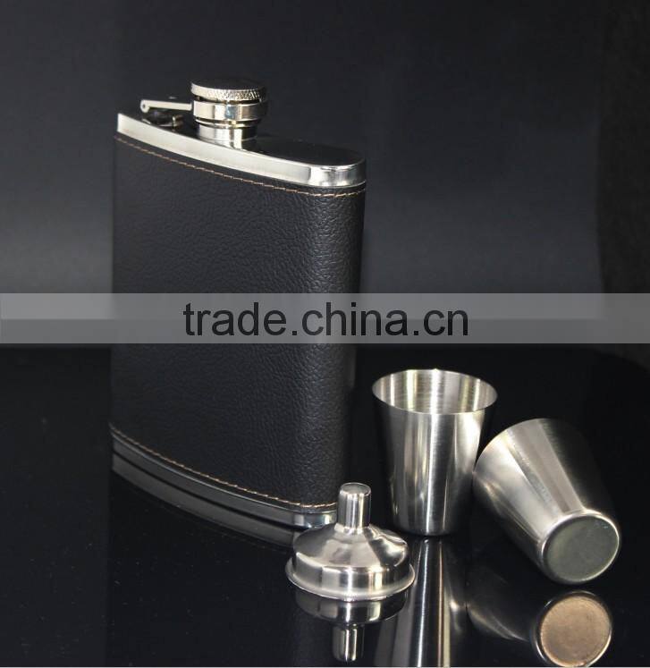 2014 newest 7oz stainless steel black wine glass set