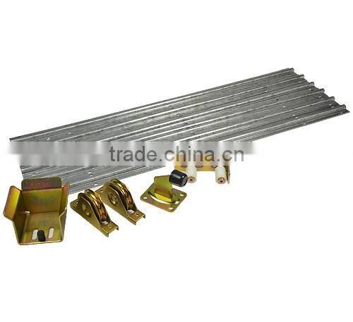 Sliding Gate Use Tracks And Wheels Installed On The Concrete Floor