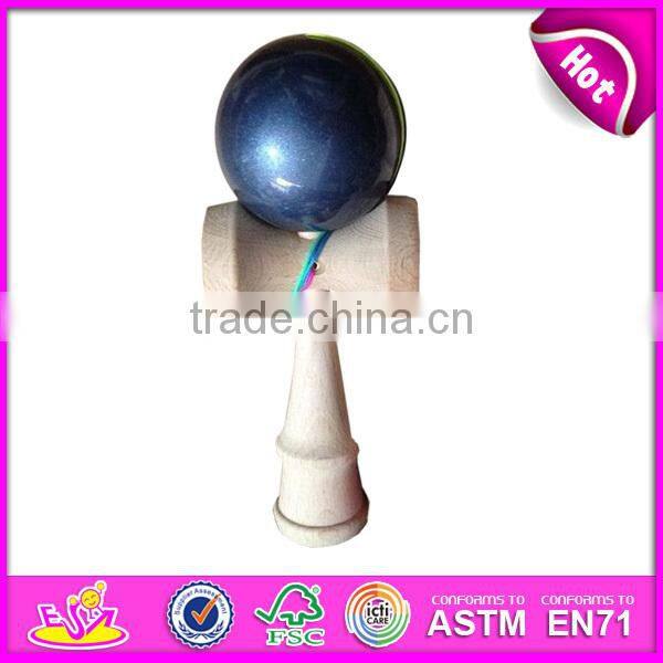 2017 New design funny children wooden toy kendamas for sale W01A192